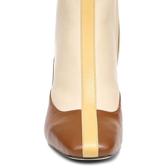 SOLD SAM EDELMAN Liza Colorblock Booties Ankle Boots 7 - Picture 4 of 16